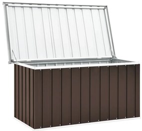 vidaXL Μπαούλο Αποθήκευσης Κήπου Καφέ 129 x 67 x 65 εκ.