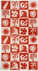 Πετσέτα Θαλάσσης (80x160) Easy Home Velour Surf Orange
