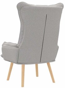 vidaXL Χαλαρωτική Πολυθρόνα Σκούρο γκρι 69 x 74 x 93 εκ. ύφασμα