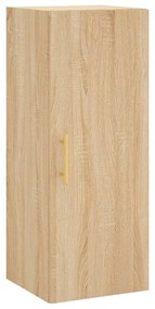 vidaXL Μπουφές Sonoma δρυς 34,5 x 34 x 180 εκ. από Επεξεργασμένο Ξύλο