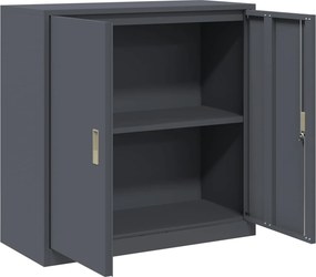 vidaXL Ντουλάπι αποθήκευσης Ανθρακί 90 x 40 x 90 cm Ατσάλι