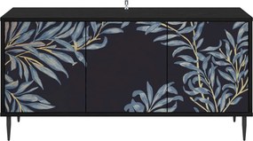 vidaXL Ντουλάπι TV DOKKUM 102 x 33 x 51 εκ Μαύρη Δρυς
