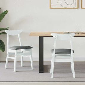 vidaXL Καρέκλες φαγητού 2 pcs Λευκό 42 x 47.5 x 81 εκ