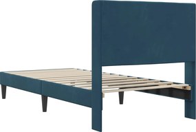 vidaXL Σκελετός Κρεβατιού Μπλε 80 x 200 cm Βελούδο