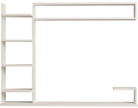 Σύνθεση Τηλεόρασης Noble 835PUQ3062 180x29,6x121,8cm White