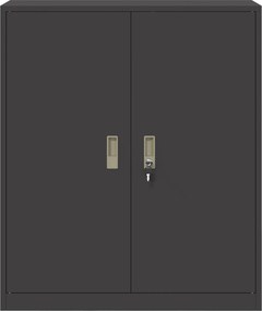 vidaXL Ντουλάπι αποθήκευσης Μαύρο 90 x 40 x 105 cm Ατσάλι