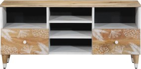 ντουλάπι τηλεόρασης vidaXL 100x33,5x46 cm μασίφ ξύλο Mango