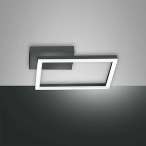 Φωτιστικό Οροφής - Πλαφονιέρα Led Bard 3394-21-282 Anthracite Fabas Luce Metal, Methacrylate