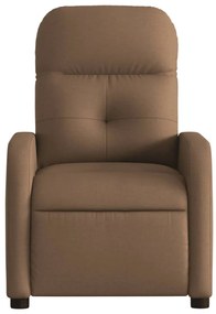 vidaXL Πολυθρόνα Ανακλινόμενη Καφέ Υφασμάτινη