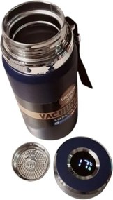 Φορητό παγούρι-θερμός με ψηφιακό θερμόμετρο - 600ml - 168440 - Black