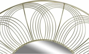 Τοίχο καθρέφτη DKD Home Decor Χρυσό Σύγχρονη 60 x 4 x 60 cm