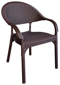 14720029 Καρέκλα Κήπου Eco Καφέ Ανακυκλωμένο PP 59x55x84cm PP, 1 Τεμάχιο