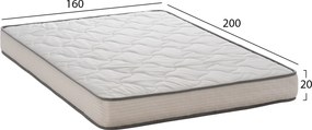 ΣΤΡΩΜΑ DREAMTOPIA ΣΕΙΡΑ RELIEF HM653.160 BONNELL SPRING 160x200x16Y εκ.