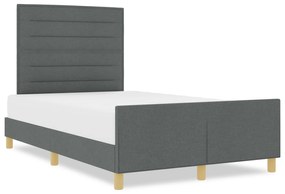 vidaXL Σκούρος Γκρι Σκελετός Κρεβατιού 140x200 εκ.