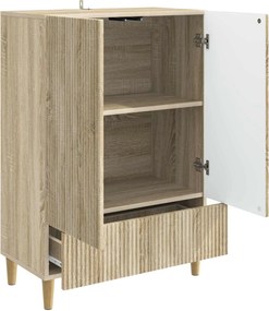 vidaXL Πλαϊνό γραφείο με συρτάρι Sonoma Δρυς 66 x 34,5 x 95 εκ.