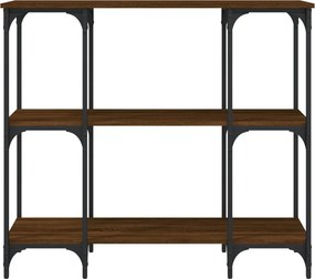 vidaXL Τραπέζι Κονσόλα Καφέ Δρυς 102x35x90 εκ. Επεξεργασμένο Ξύλο