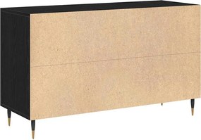 vidaXL Πλαϊνό γραφείο Μαύρη Οξυά 100 x 36 x 60 εκ. Επεξεργασμένο ξύλο