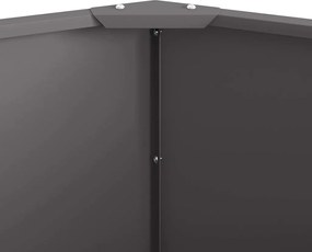 vidaXL Γλάστρα Μαύρο 120 x 120 x 50 εκ Ατσάλι
