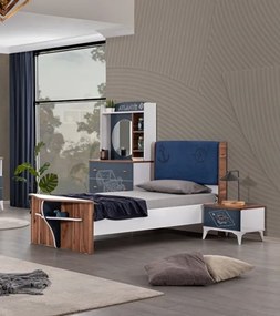 Stewehome Μοντέρνο Μονό Κρεβάτι Παιδιού MDF &amp;amp; Μελαμίνης 90x190 cm