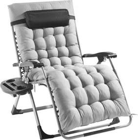 VEVOR Zero Gravity Chair 33" Zero Gravity Recliner Lounge Chair Indoor &amp; Outdoor