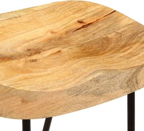 vidaXL Σκαμπό Μπαρ 2 τεμ. από Μασίφ Ξύλο Μάνγκο