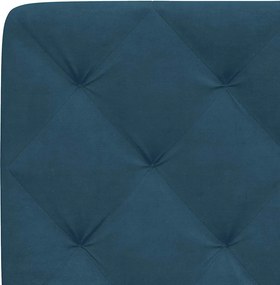 vidaXL Κρεβάτι με Στρώμα Μπλε 80 x 200 εκ. Βελούδινος
