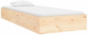 vidaXL Πλαίσιο Κρεβατιού 75 x 190 εκ. από Μασίφ Ξύλο Small Single