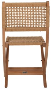 Καρέκλα C9411.01 Αναδιπλούμενη από Οξιά και Σχοινί Φυσικό 47x58x84Υεκ. 47x58x84 εκ.