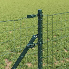 vidaXL Ευρωπαϊκή Στήριξη Φράχτη 50 x 0,6 μ PVC-Επικαλυμμένο Ατσάλι