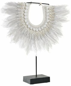 Διακοσμητική Φιγούρα DKD Home Decor Σίδερο Φτερά Κοχύλι (42 x 9.5 x 44 cm)