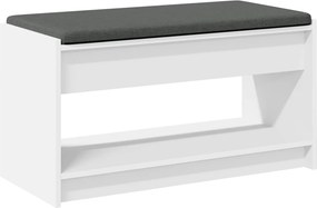 vidaXL Παγκάκι Χαλωρίου Λευκός 83 x 38 x 45 εκ