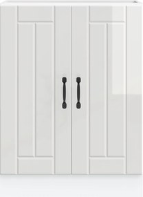 VidaXL Ντουλάπι βάσης νεροχύτη "Lucca" High Gloss White