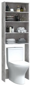 vidaXL Ντουλάπι Πλυντηρίου Γκρι Σκυροδέματος 64 x 24 x 190 εκ.