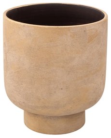 Κασπώ Κεραμικό Μπεζ-Χρυσό 28x28x31εκ. Zen Collection 25.24.51691
