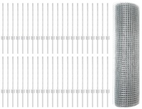 vidaXL Γαλβανισμένος Φράκτης  με 5 Πάνελ 0.5x100 μ Χάλυβας