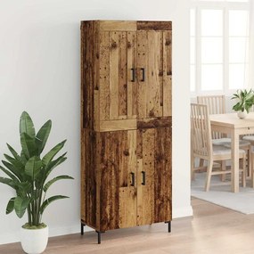 vidaXL Highboard 2 pcs Παλιό Ξύλο Επεξεργασμένο ξύλο