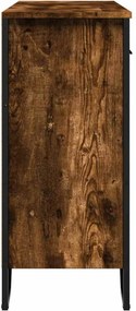 vidaXL Ντουλάπι Καπνιστή Δρυς 97x32,5x74,5 εκ. από Επεξεργ. Ξύλο