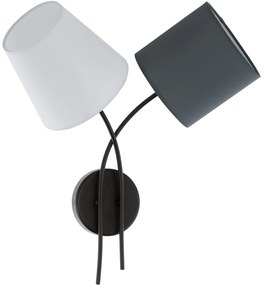 Φωτιστικό Τοίχου Almeida  95193 Anthracite-White Eglo Metal, Fabric