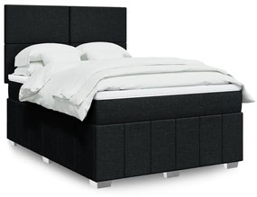 ΚΡΕΒΑΤΙ BOXSPRING ΜΕ ΣΤΡΩΜΑ ΜΑΥΡΟ 140X190 ΕΚ. ΥΦΑΣΜΑΤΙΝΟ 3293958