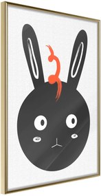 Αφίσα - Surprised Bunny - 30x45 - Χρυσό - Χωρίς πασπαρτού