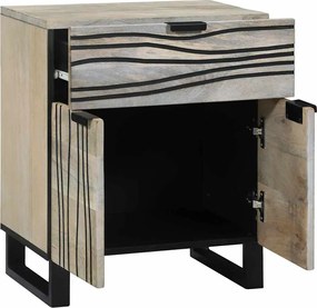 vidaXL Κομοδίνο Λευκό 50 x 33 x 60 εκ Επεξεργασμένο Ξύλο