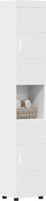 vidaXL Σετ Ντουλαπιών Μπάνιου TULUM Λευκό 37 x 31,5 x 203 εκ