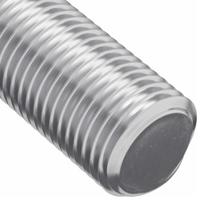 vidaXL Ράβδος Με Σπείρωμα 12 pcs Ασημί 8 x 55 mm Ατσάλι