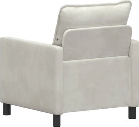 vidaXL Καναπές Κρεμ 76 x 81 x 87,5 εκ Βελούδο