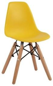 ΚΑΡΕΚΛΑ TWIST KID ΤΜΧ.HM8453.04 ΞΥΛΙΝΑ ΠΟΔΙΑ &ΚΑΘΙΣΜΑ ΚΙΤΡΙΝΟ PP 30,5Χ33Χ59 ΕΚ