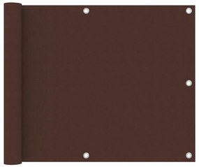 vidaXL Διαχωριστικό Βεράντας Καφέ 75 x 600 εκ. Ύφασμα Oxford
