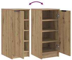 vidaXL Παπουτσοθήκη Χρώμα Αρτισιανή Δρυς 29,5x35x70 εκ. Επεξ. Ξύλο