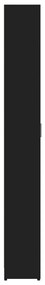 Ντουλάπα Διαδρόμου Μαύρη 55 x 25 x 189 εκ. από Μοριοσανίδα - Μαύρο