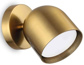 Φωτιστικό Τοίχου - Απλίκα Dodo 314129 8,5x8,5x12cm 1xGX53 15W Brass Ideal Lux