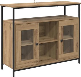 vidaXL Πλαϊνό γραφείο Artisan Oak 100 x 35 x 80 εκ. Επεξεργασμένο ξύλο